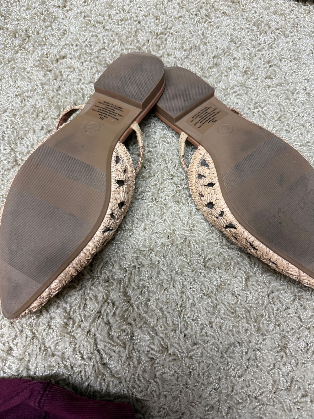 A NEW DAY Raffia mules size 7.5 - Picture 3 of 3